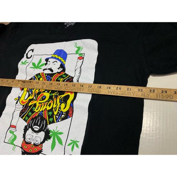 Cheech & Chong Kings of Smoke Mens 2XL Black T-Shirt 22.5x28 - Picture 3 of 9